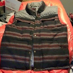 Jach's heavy weight stripped tri-color vest.